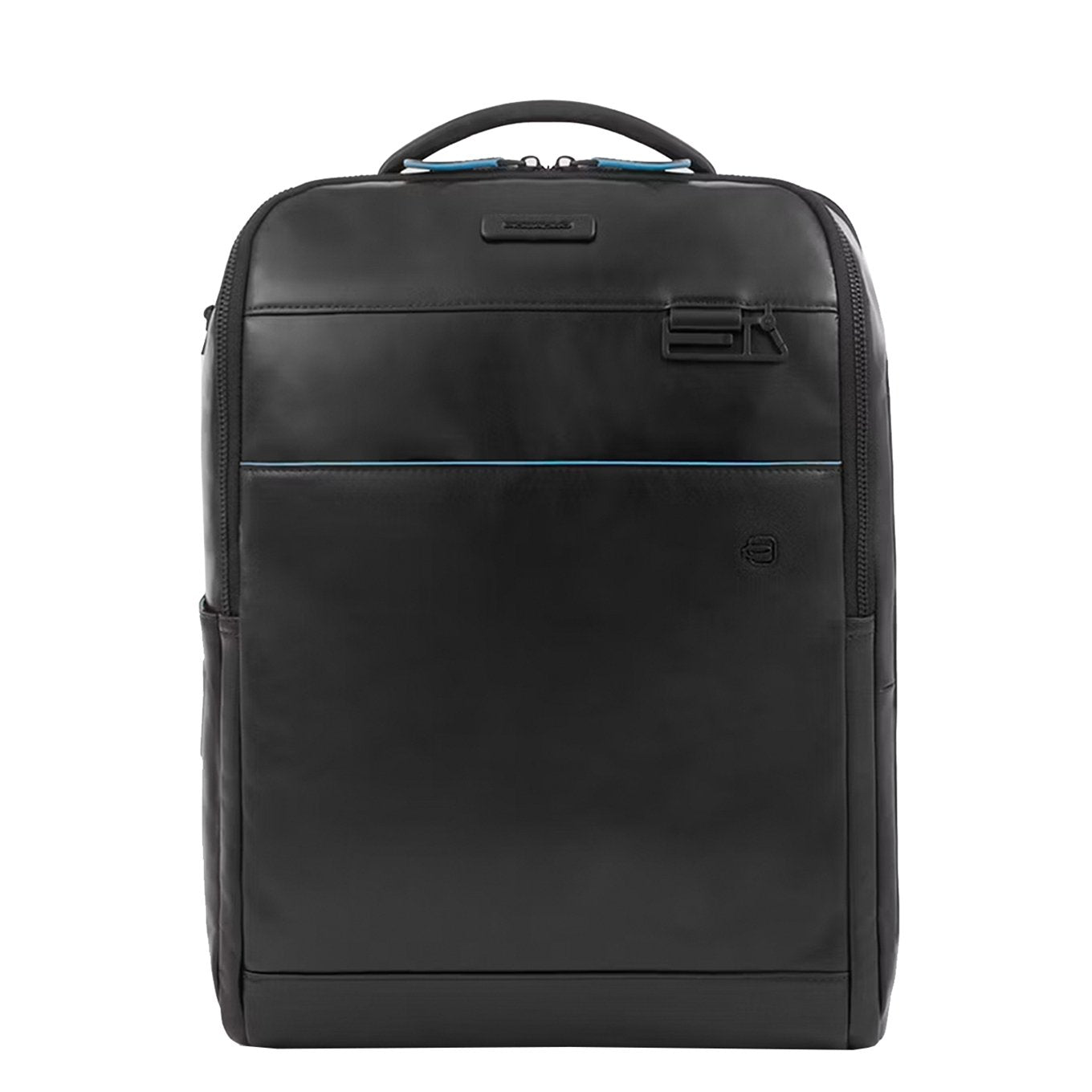 Piquadro Blue Square Computer Backpack Plain With iPad Pro black