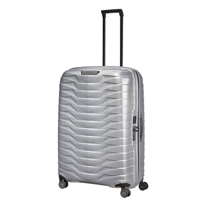 Samsonite Proxis Spinner 81 silbernes Hartschalenetui