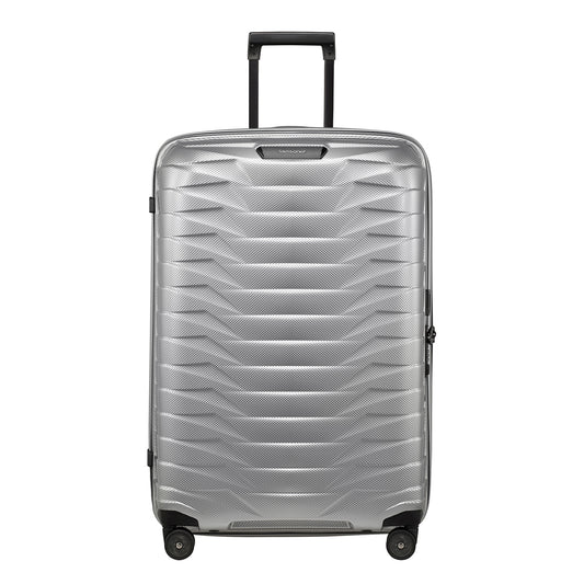 Samsonite Proxis Spinner 75 silbernes Hartschalenetui