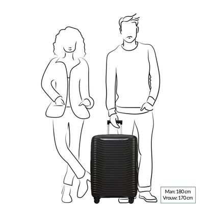 Samsonite Upscape Spinner 68 Erweiterbarer gelber Hartschalenkoffer