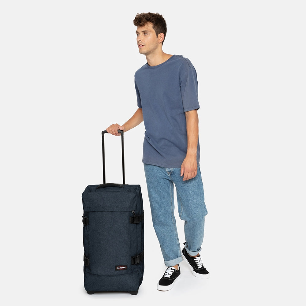 Eastpak Tranverz M triple denim Trolley Travel bag