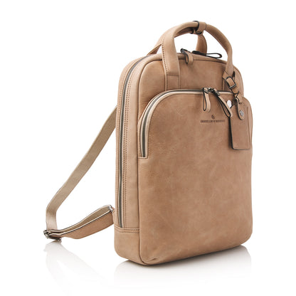 Castelijn &amp; Beerens Carisma Laptop-Rucksack 15,6 Zoll + Tablet-Rucksack in Beige
