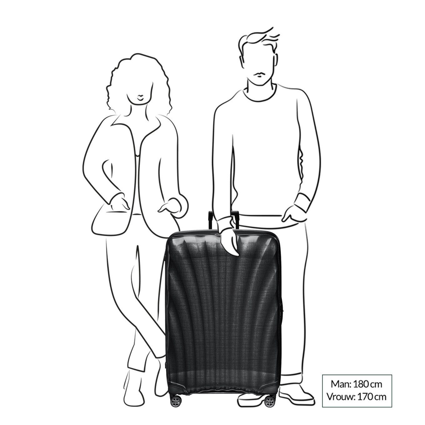 Samsonite C-Lite Spinner 86 off white