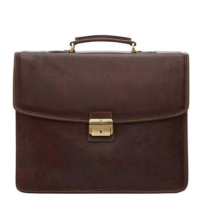 Castelijn & Beerens Verona Laptoptas 15.6'' 3-vaks mocca
