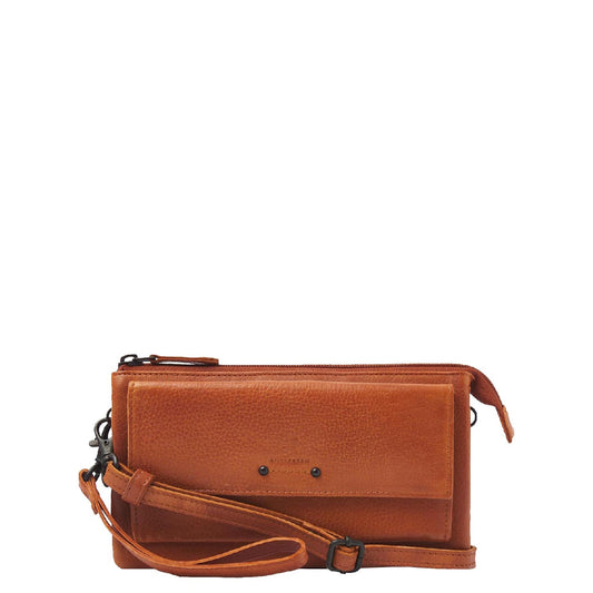 dR Amsterdam Tampa Umhängetasche/Clutch Kamel Damentasche