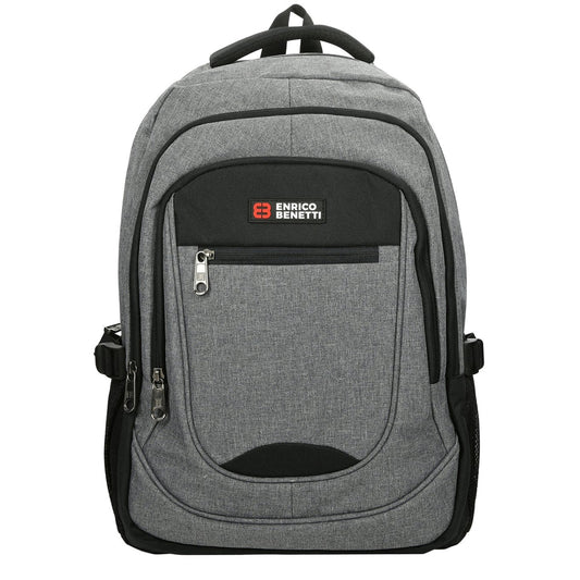 Enrico Benetti Hamburg 17'' Laptop Backpack light gray