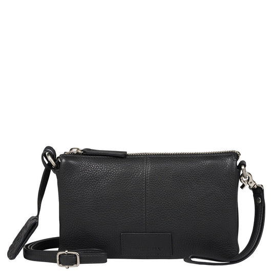 Burkely Soft Skylar Triple Pocket Zip black Women's bag