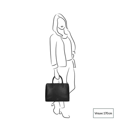 Gigi Fratelli Romance A4 Laptop Bag 15" black
