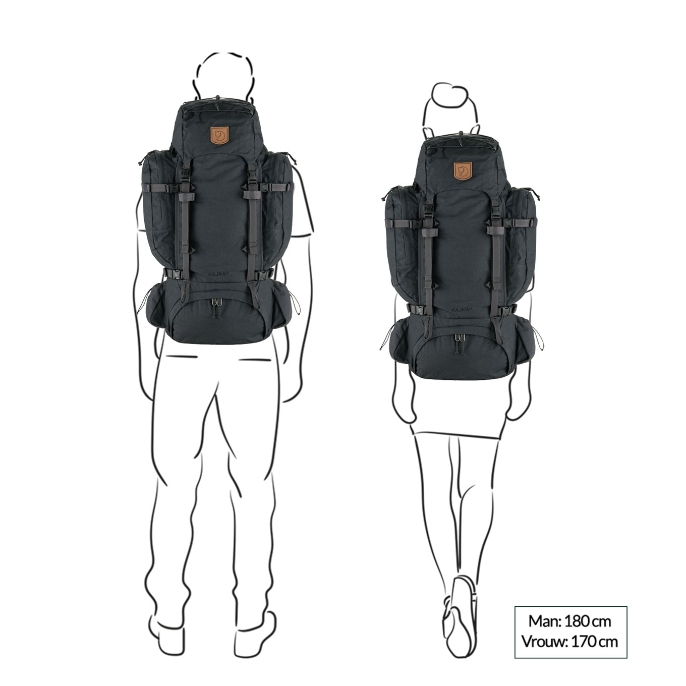 Fjallraven Kajka 65 M/L grüner Rucksack