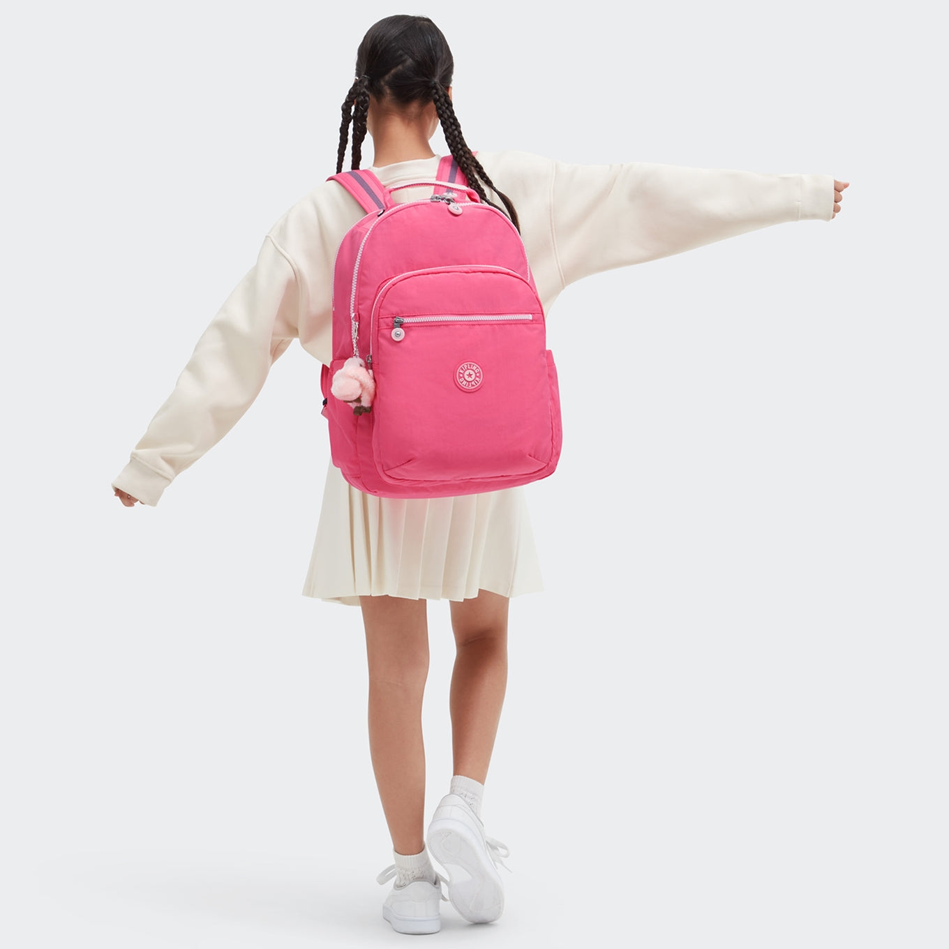 Kipling Seoul Lap happy pink c