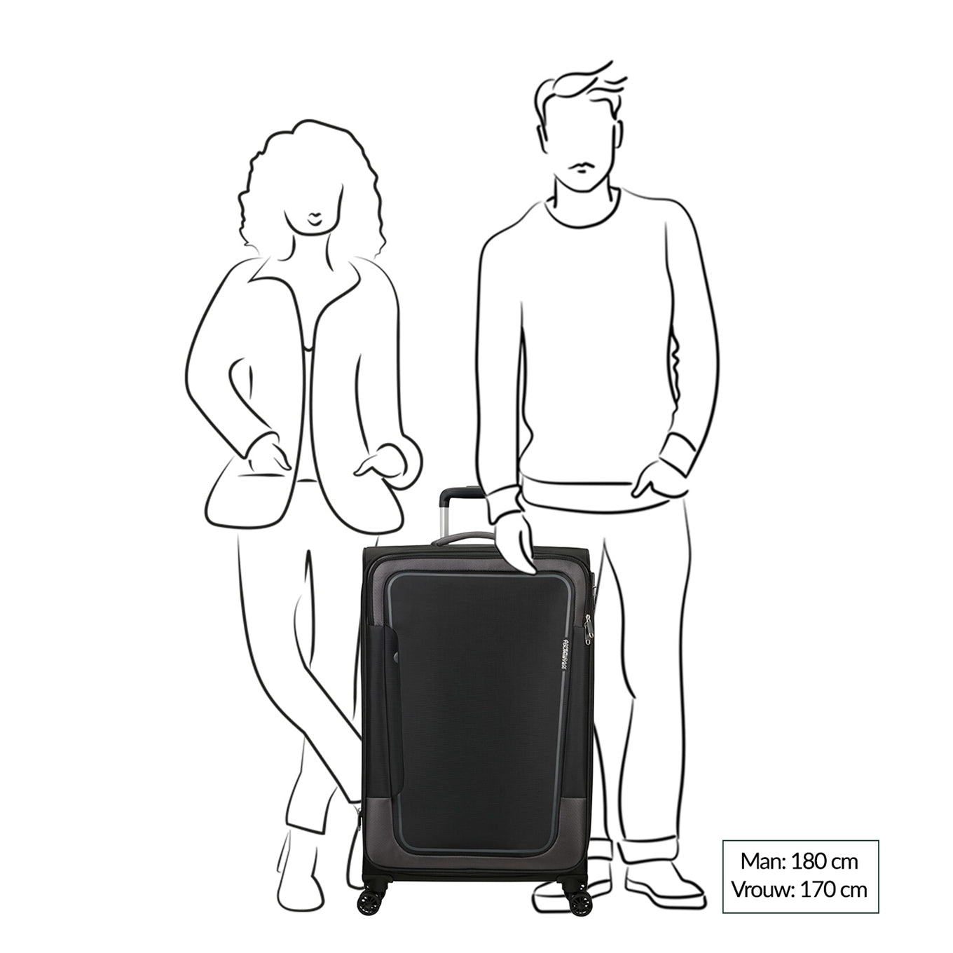 American Tourister Pulsonic Spinner 81 EXP combat navy