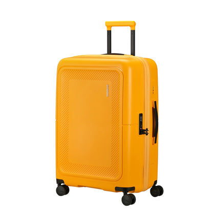 American Tourister Dashpop Spinner 67 Exp goldgelber Hartschalenkoffer