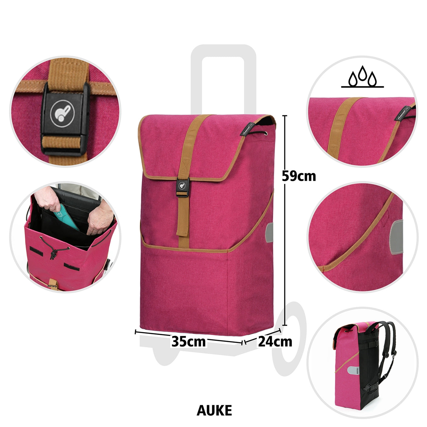 Andersen Unus Shopper Fun Auke ruby